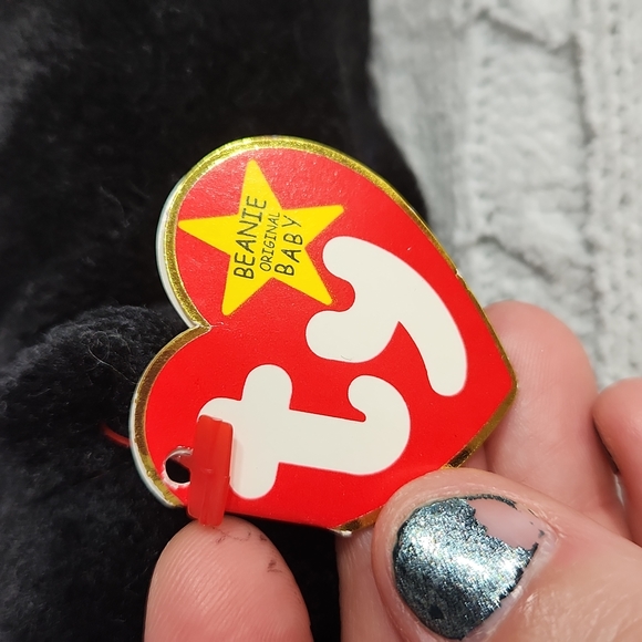 🕸Vintage Blackie Bear Ty Beanie Baby Original 1993 Series - Picture 7 of 10